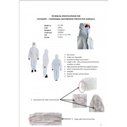 COMBINAISON CATEGORIE 3 TYPE 5/6 TAILLE TU