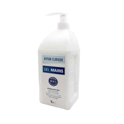 GEL HYDROALCOOLIQUE 1000ml POMPE EN 14476