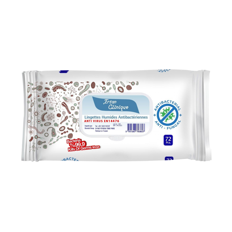 LINGETTE VIRUCIDE _ ERTAN 72 PCS